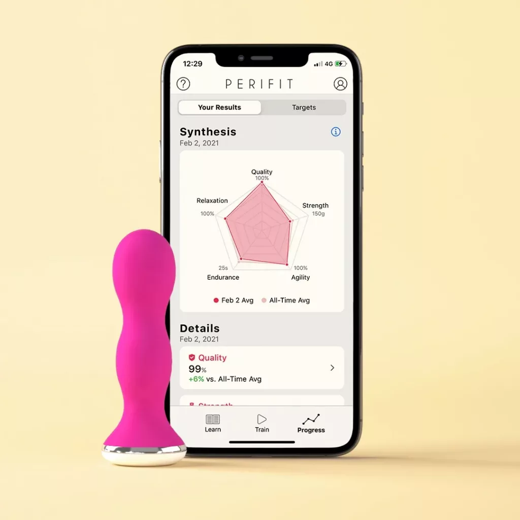 Perifit Care dispositivo para entrenar el suelo pélvico con biofeedback".
